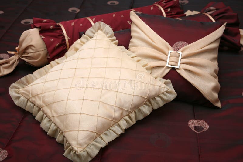 Luxury pillows stock image. Image of luxury, textile 14398867