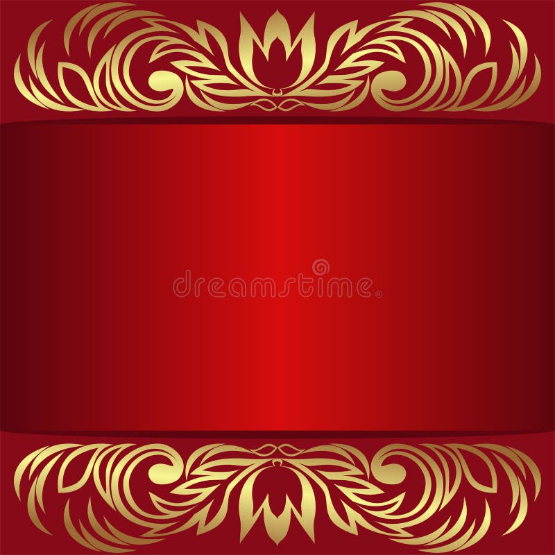 Luxury Red Background with the Place for Text and Royal Borders Stock  Vector - Illustration of decoration, fashioned: 69116192