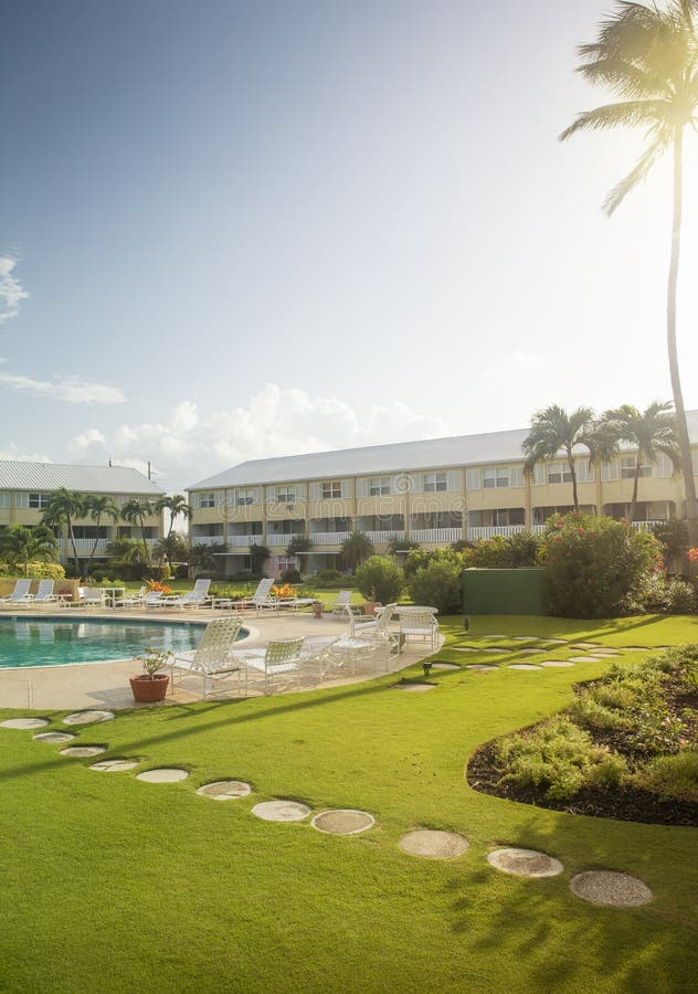 Luxury Resort on a Caribbean Island Stock Photo Image of scene, palm