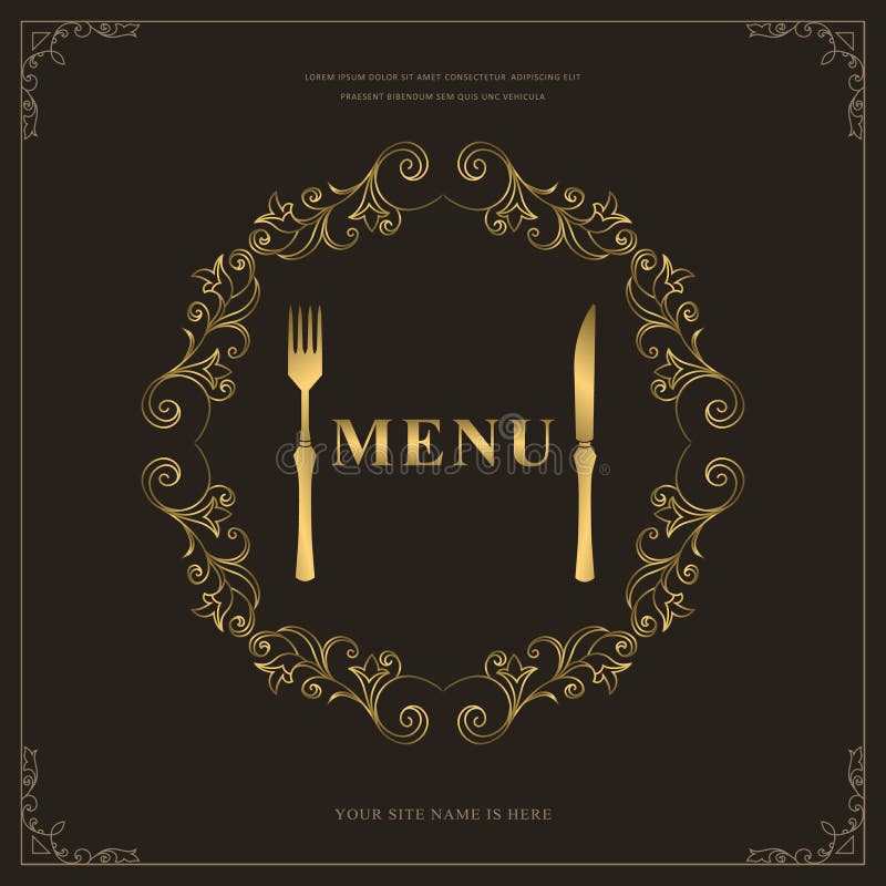 Luxury Restaurant Menu Logo Template Golden Cutlery Elegant Drawn luxury-restaurant-menu-logo-template-golden-cutlery-elegant-drawn