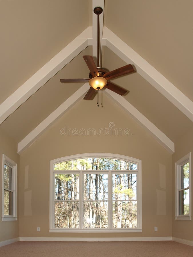 Luxury Room With Vaulted Ceiling Stock Image Image of ventilation