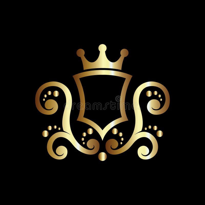 Luxury Royal Shield Vector, Good for Coat of Arms and Knight Emblems or ...
