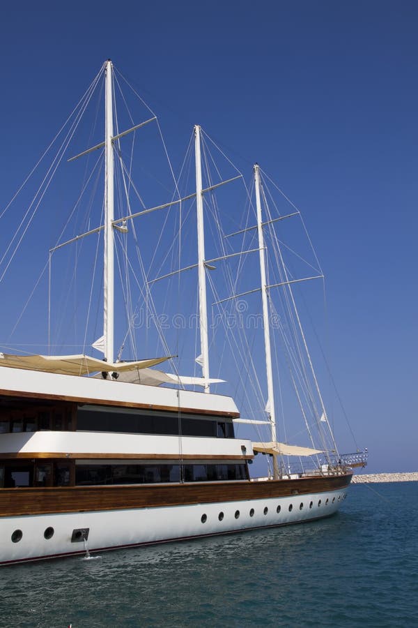 Luxury sailing yacht royalty free stock image Luxury sailing yacht royalty free stock image
