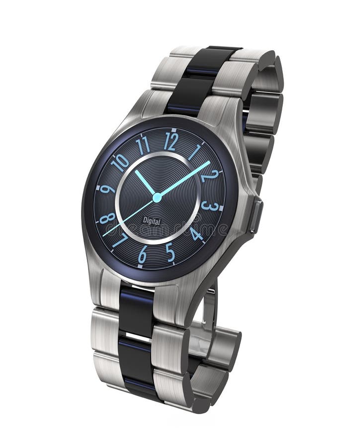 Luxury smart watch isolated on white background vector illustration