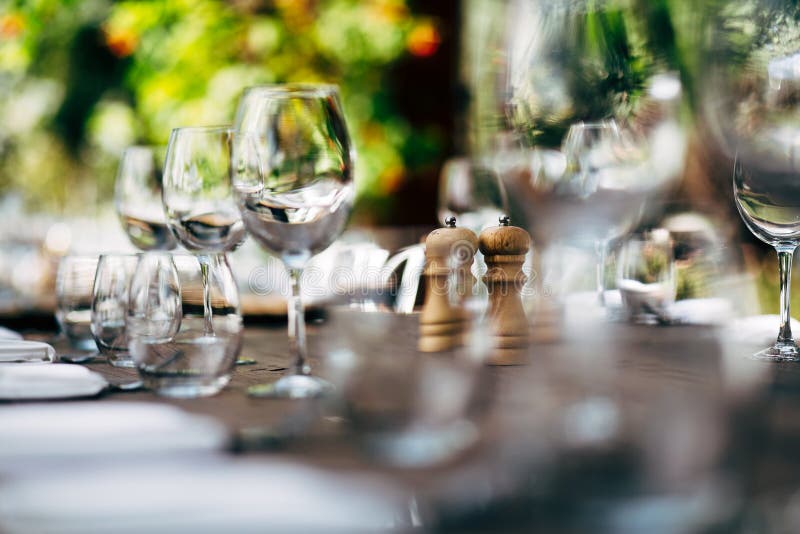 Luxury Table setting. stock image. Image of event, arrangement - 91876063