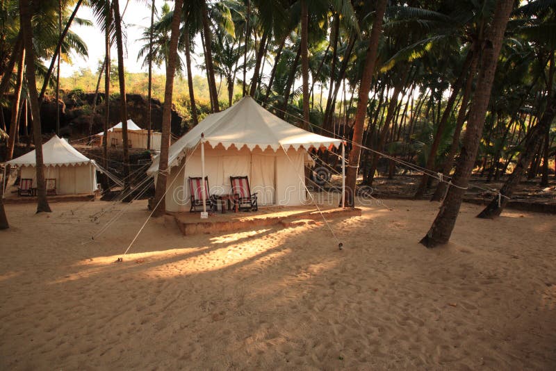 Luxury Tent on the Beach India Stock Image Image of outdoor, tent 17574343