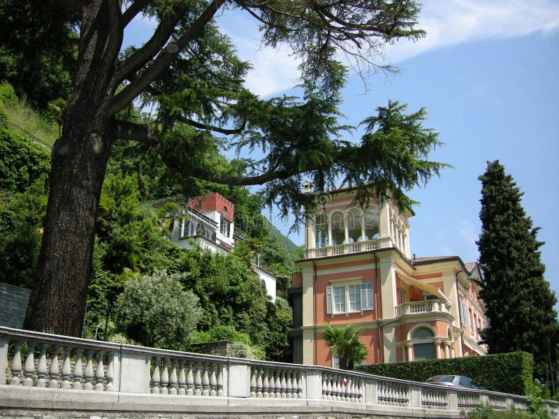 Luxury Villa Lake Como Italy Stock Photo Image of homes, lakeside