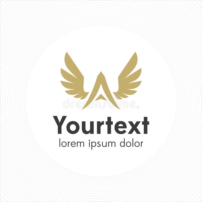 Luxury vintage and letter A logo design royalty free illustration Luxury vintage and letter A logo design royalty free illustration