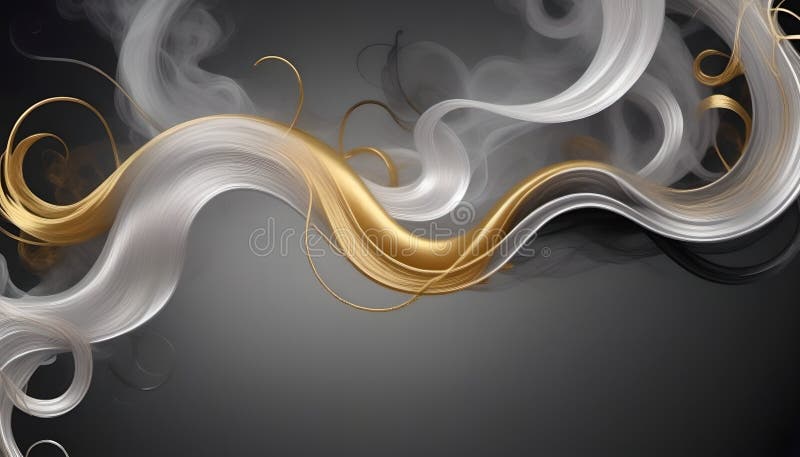 Luxury Wave Curvy Texture Website Header Digital Illustration, AI