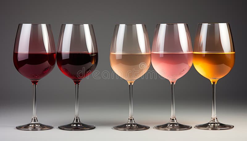 Luxury wine collection poured into elegant wineglass at celebration generated by artificial intelligence AI generated. Luxury wine collection poured into elegant wineglass at celebration generated by artificial intelligence AI generated
