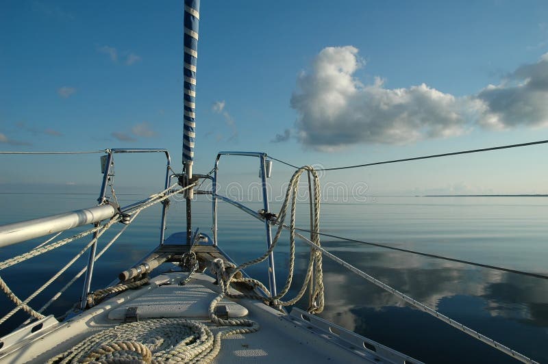 Luxury Yacht Under Sail