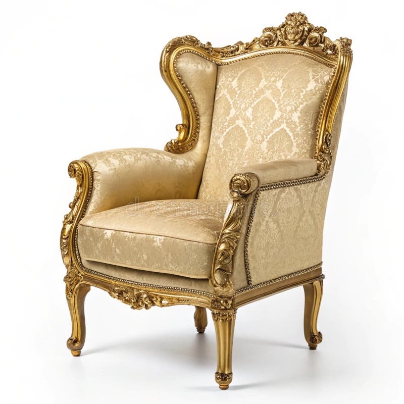 Luxus Gold Sessel lizenzfreie abbildung