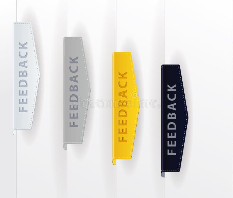 Vector feedback buttons for youre website - paper, silver, gold and dark velvet. Vector feedback buttons for youre website - paper, silver, gold and dark velvet.