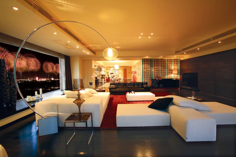 Luxuswohnzimmer lizenzfreie stockfotografie Luxuswohnzimmer lizenzfreie stockfotografie