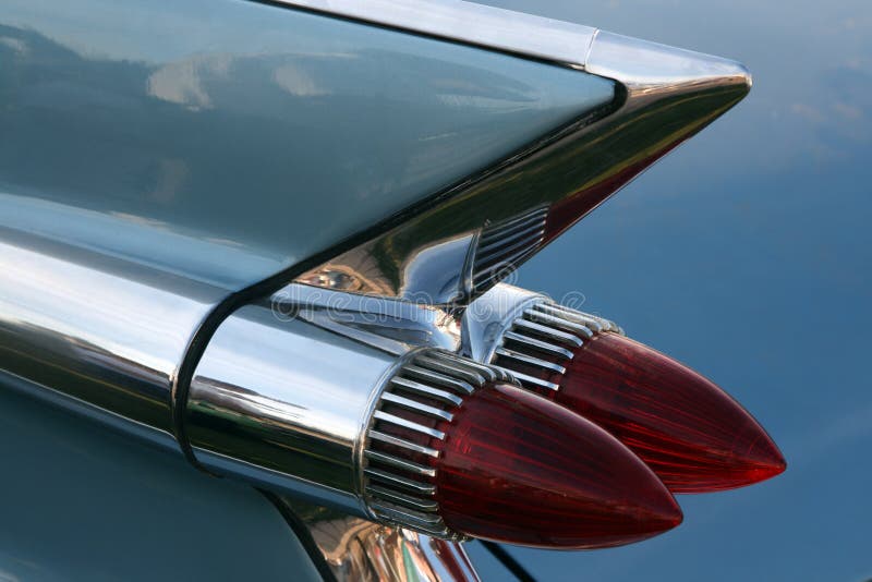 Luz clásica de la cola del coche foto de archivo Luz clásica de la cola del coche foto de archivo