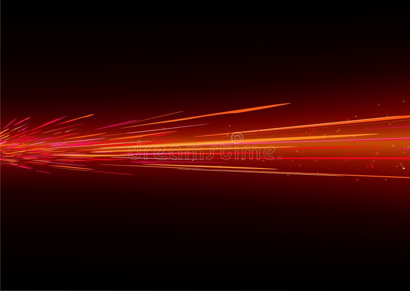 A vector illustrated futuristic background resembling red motion blurred neon light splashes. A vector illustrated futuristic background resembling red motion blurred neon light splashes