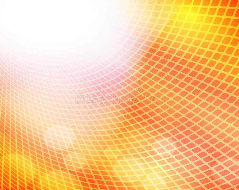 Fundo amarelo claro brilhante quadrado ilustração stock