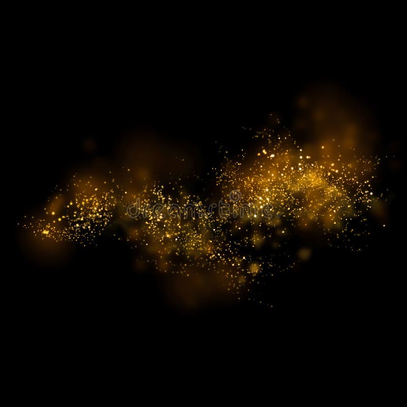 Gold glittering star light and bokeh.Magic dust abstract background element for your product. Gold glittering star light and bokeh.Magic dust abstract background element for your product.