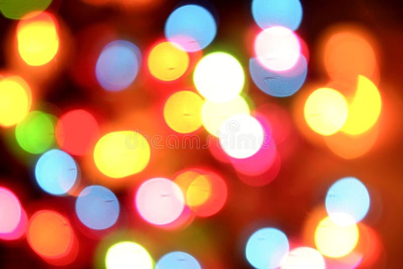 Blurry colorful lights in circle shapes. Blurry colorful lights in circle shapes.