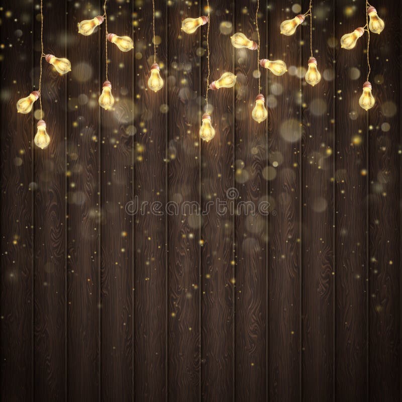 Luzes de guirlanda de Natal ilustração do vetor