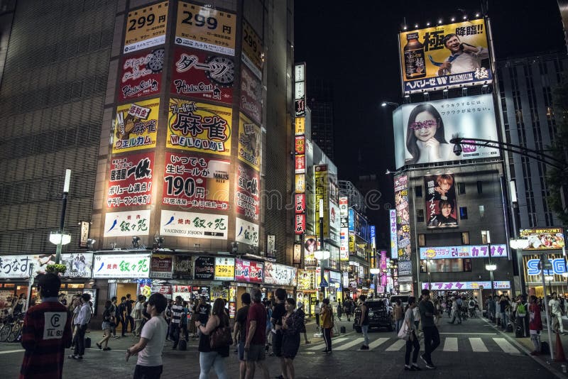 Luzes de Kabukicho, Tóquio, Japão foto de stock Luzes de Kabukicho, Tóquio, Japão foto de stock