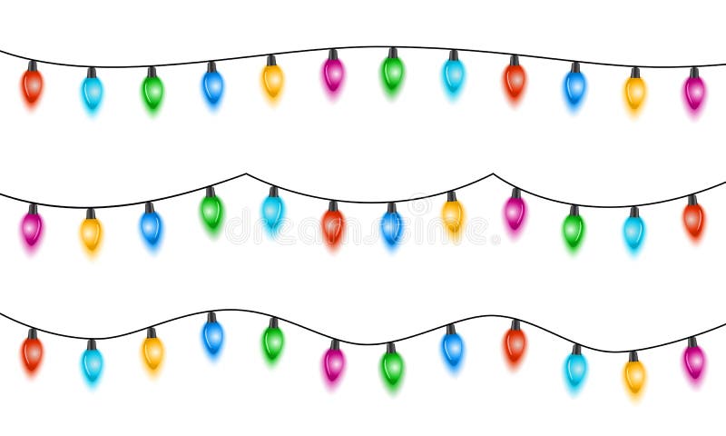 Luzes de Natal ilustração do vetor