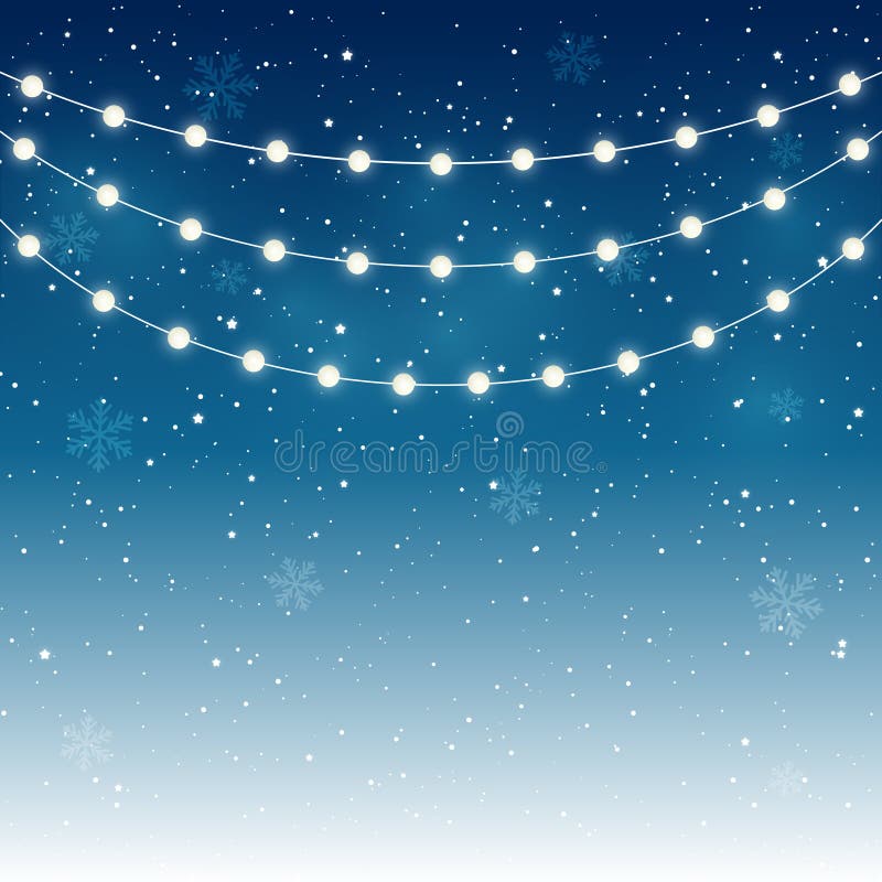 Luzes de Natal ilustração royalty free