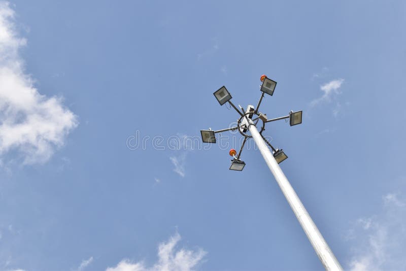 LUZES NA PARTE SUPERIOR DE POLO imagens de stock royalty free LUZES NA PARTE SUPERIOR DE POLO imagens de stock royalty free