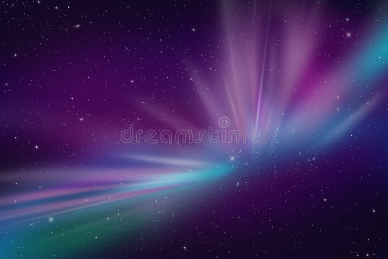 Luzes polares da Aurora ilustração stock Luzes polares da Aurora ilustração stock