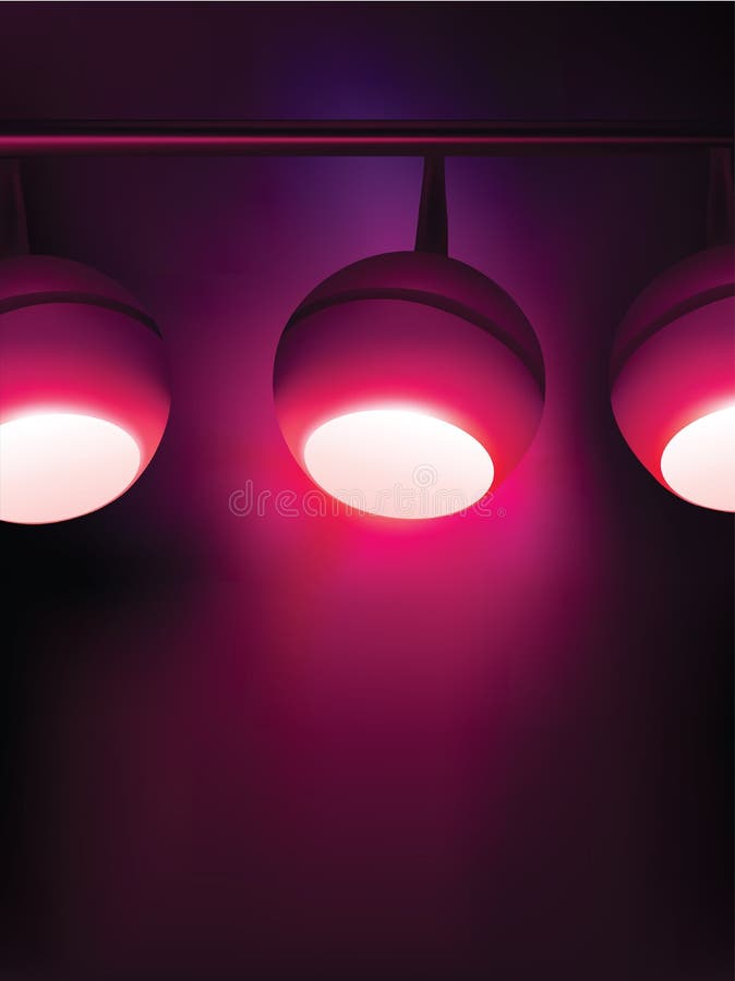 Luzes vetoriais roxas ilustração stock