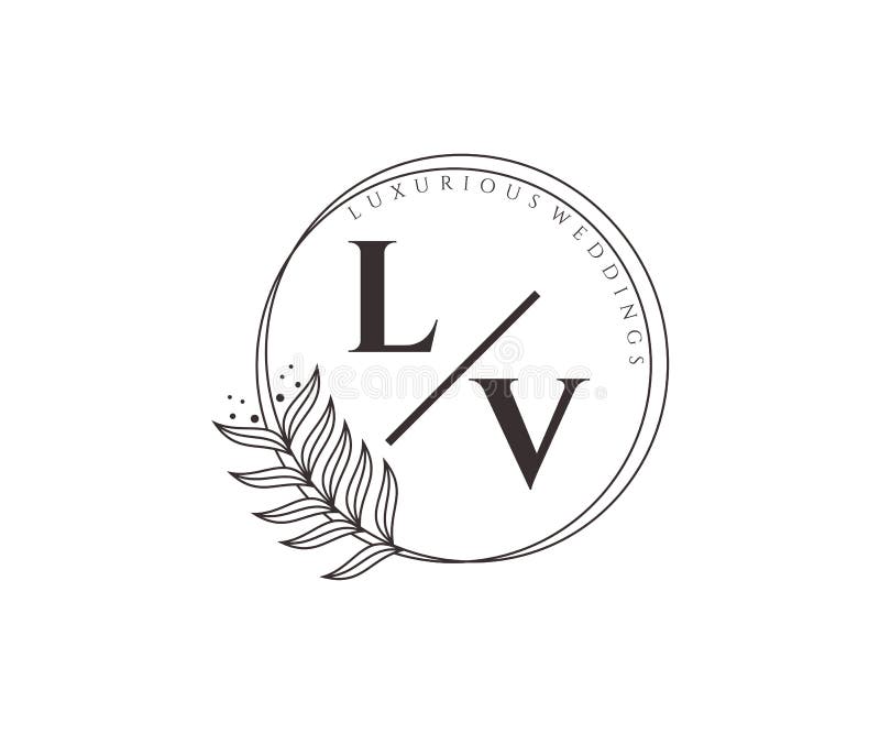Lv logo monogram with emblem shield design Vector Image