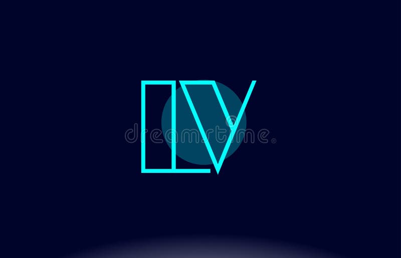 Simple Line Letter Lv Logo Design Stock Vector (Royalty Free) 1568841613