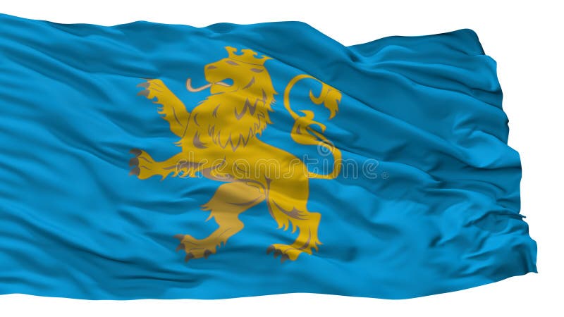 Lviv Oblast stadsflagga, Ukraina som isoleras på vit bakgrund vektor illustrationer Lviv Oblast stadsflagga, Ukraina som isoleras på vit bakgrund vektor illustrationer