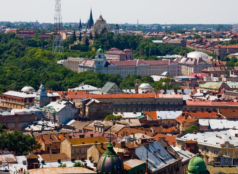 Lviv Ukraine stock image