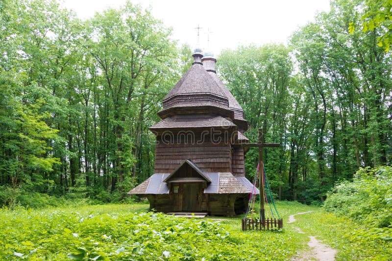 Church of St. Paraskeva at Museum of Folk Architecture and Rural Life in Lviv, Ukraine