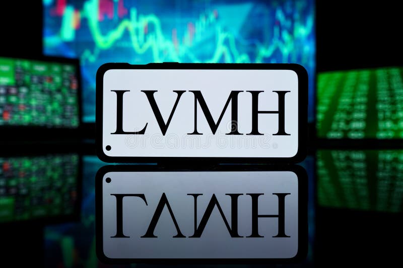 LVMH Luxury Goods Company Logo Editorial Stock Image - Image of