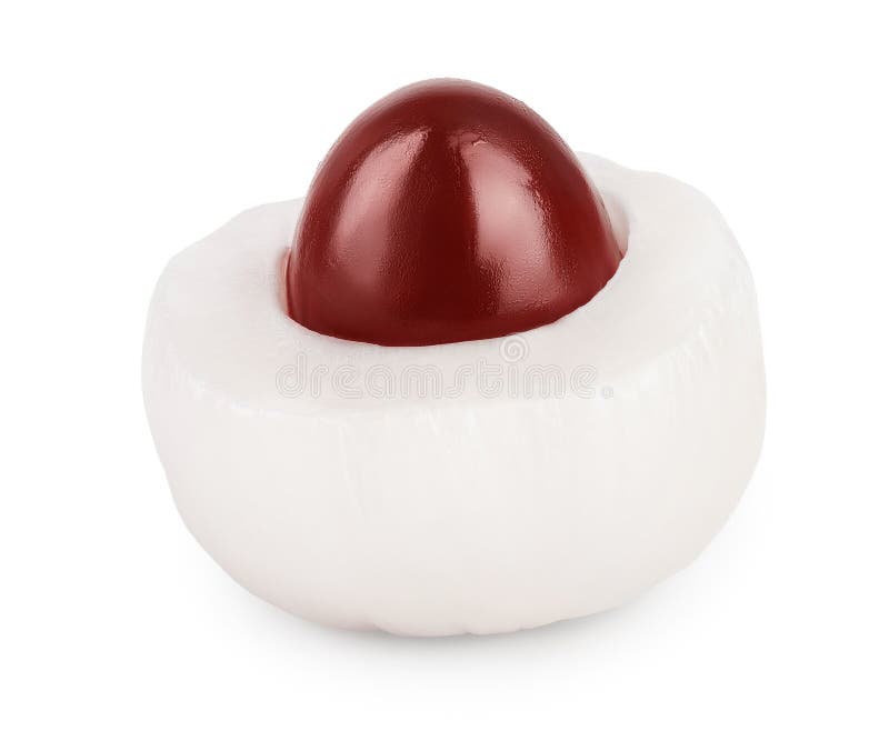 Lychee fruit without skin on white background with clipping path and full depth of field royalty free stock photos.