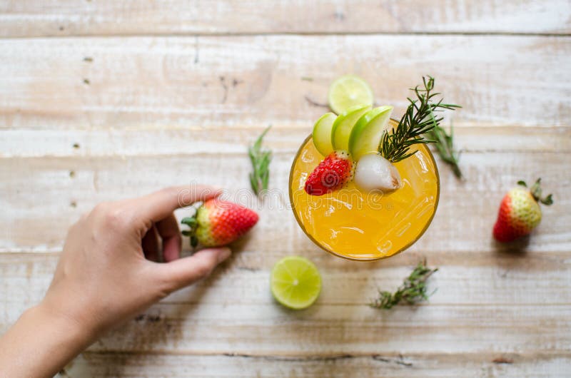 Lychee iced tea stock image. Image of sweet, mint, colorful 123291633