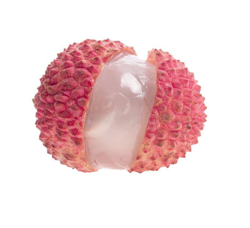 Lychees изолированные на белом фоне стоковые фото