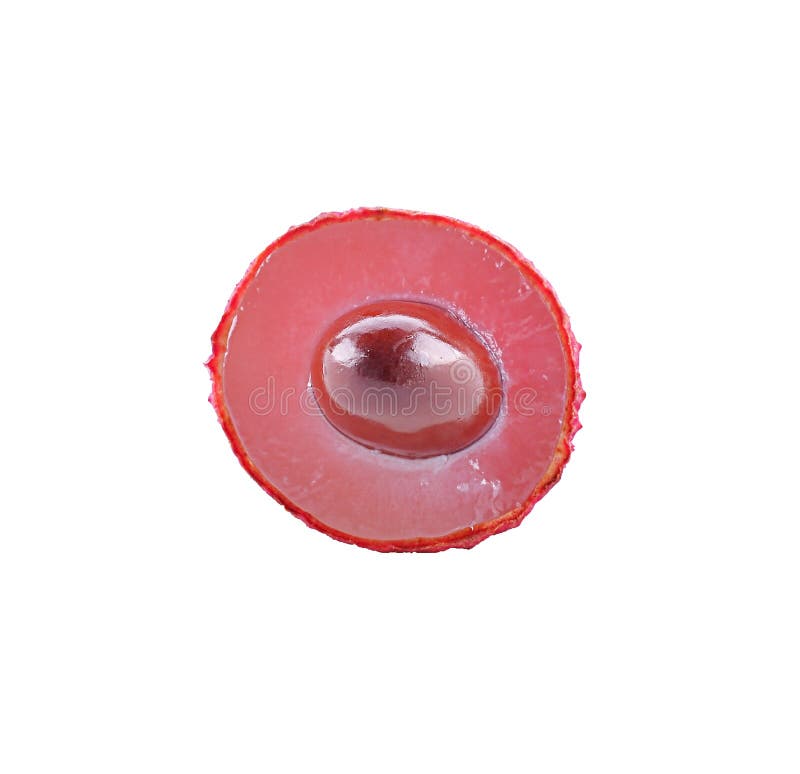 Lychees изолированные на белом фоне стоковые фотографии rf
