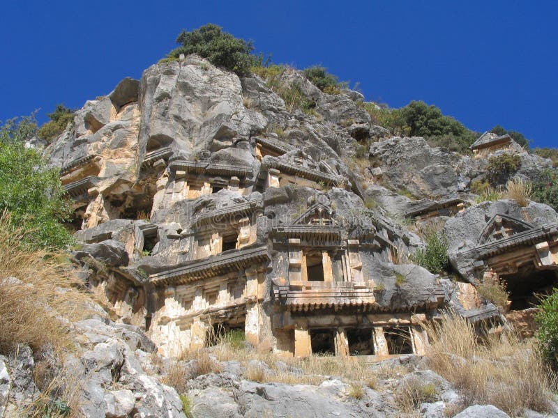 Ancient Lycian tombs in Turkey. Ancient Lycian tombs in Turkey.