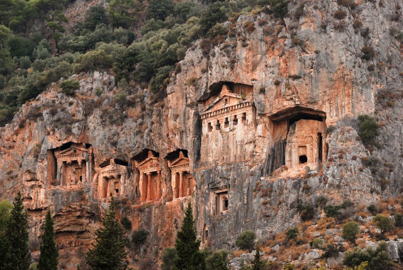 Lycian Tombs Of Caunos, Dalyan, Mugla, Turkey. Lycian Tombs Of Caunos, Dalyan, Mugla, Turkey