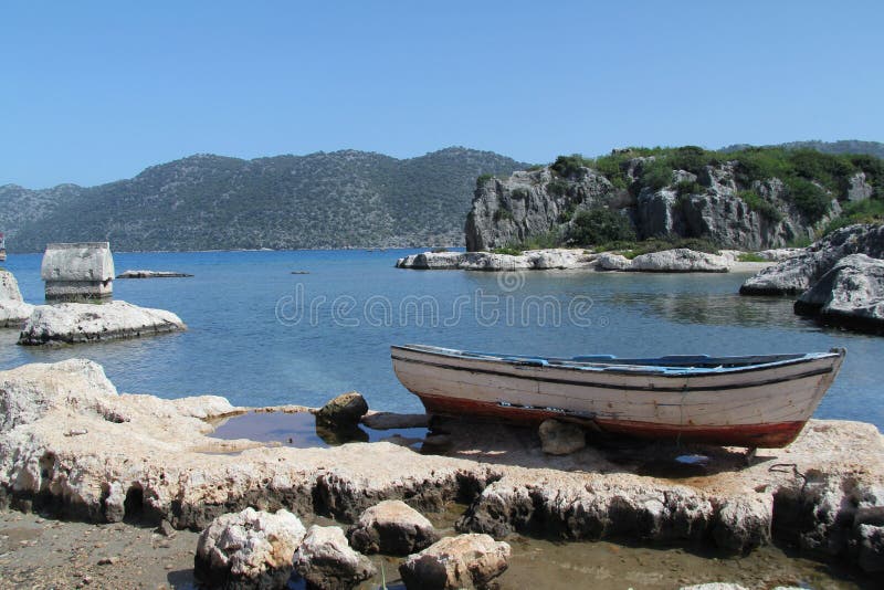 Lycian tomb and boat