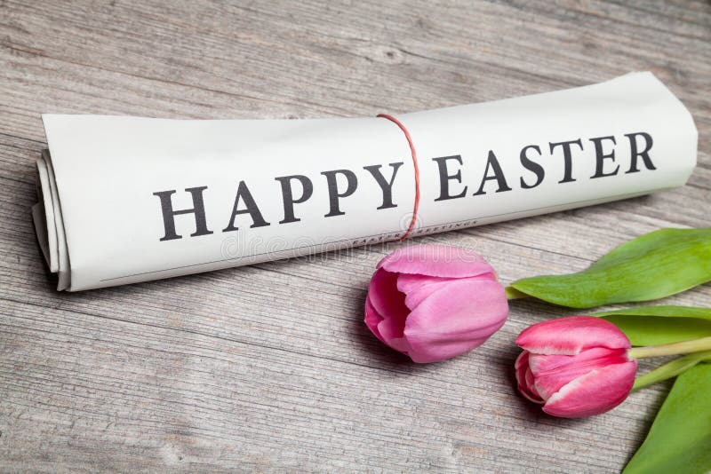 lycklig easter tidning royaltyfria foton lycklig easter tidning royaltyfria foton