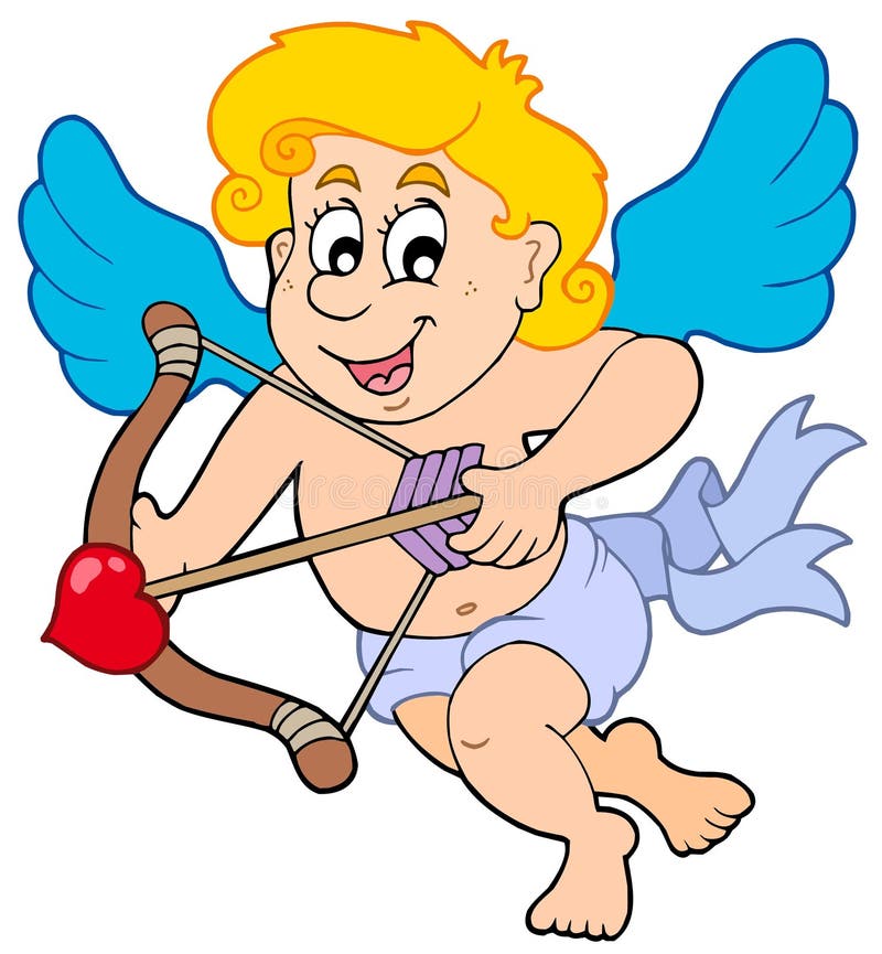 lycklig pilbowcupid vektor illustrationer lycklig pilbowcupid vektor illustrationer