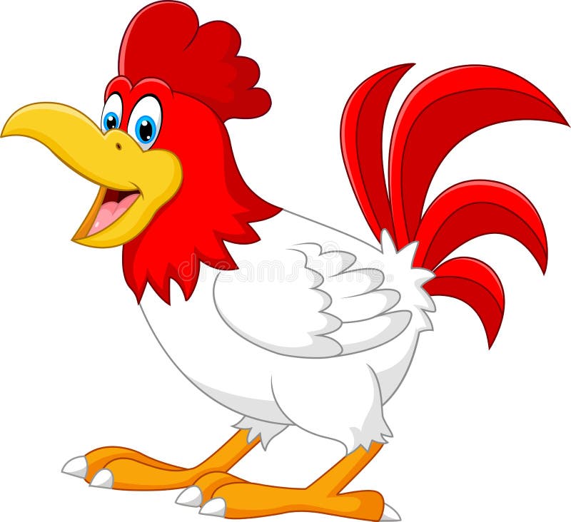 Lycklig roostertecknad film stock illustrationer Lycklig roostertecknad film stock illustrationer