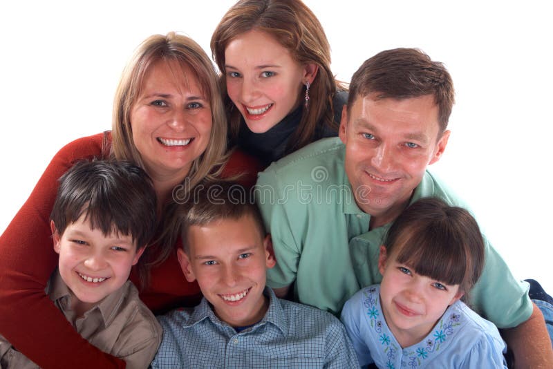 Portrait of loving, happy family. Portrait of loving, happy family