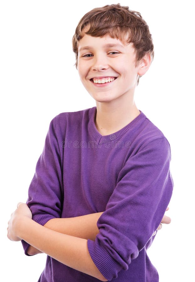 Lycklig teen stående royaltyfri bild Lycklig teen stående royaltyfri bild