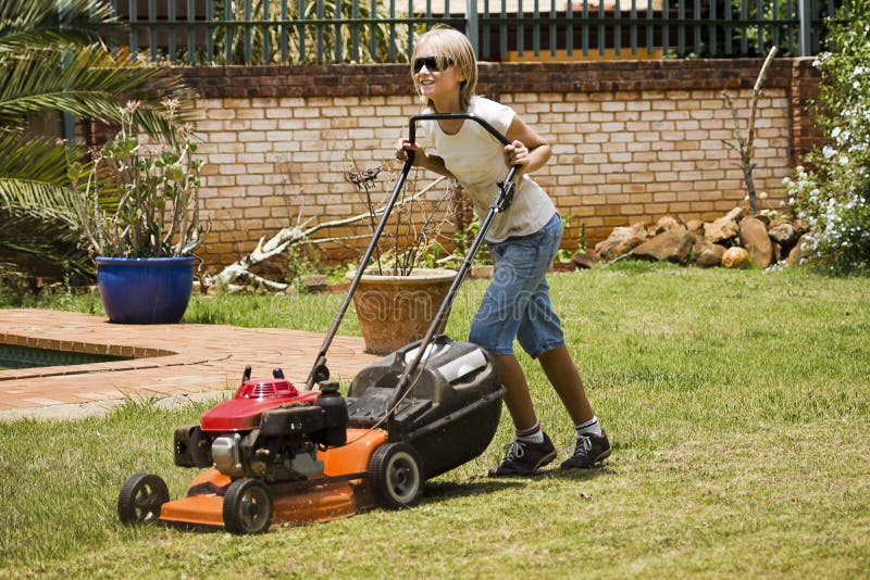 As the summer rains start, so to do the regular chores of mowing the lawn, etc. Lawn mowing, a productive method for young teens to start earning some extra cash (also referred to as pocket money). As the summer rains start, so to do the regular chores of mowing the lawn, etc. Lawn mowing, a productive method for young teens to start earning some extra cash (also referred to as pocket money).