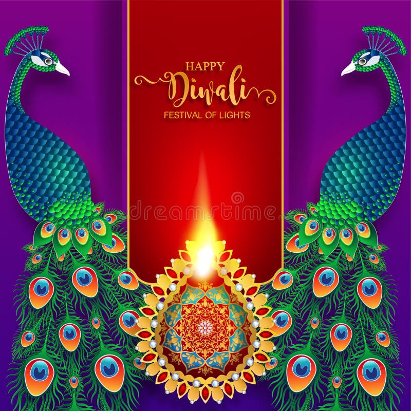 Lyckligt Diwali festivalkort